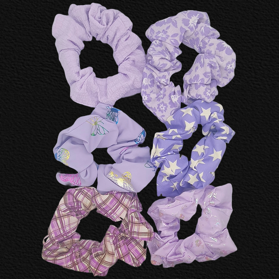 Summery hair scrunchie bobble sets