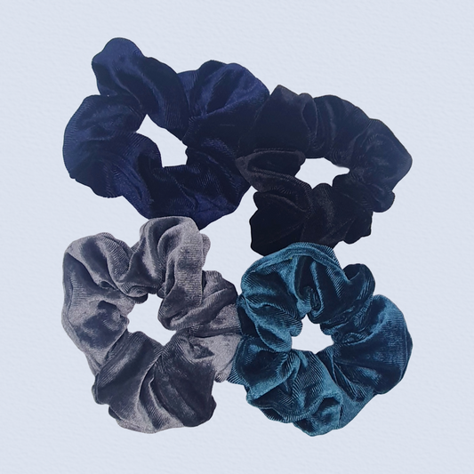 Thick velvet hair scrunchie sets