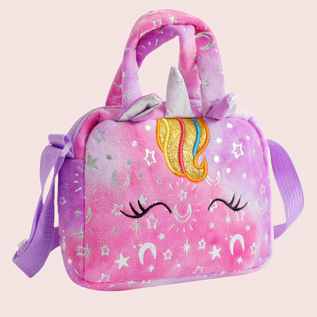 Celestial unicorn multi green blue pink purple crossbody shoulder hand bag