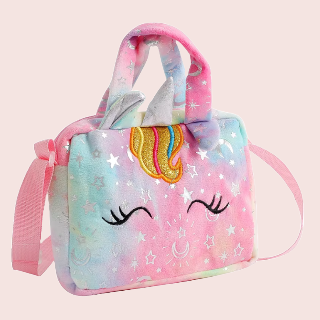 Celestial unicorn multi green blue pink purple crossbody shoulder hand bag