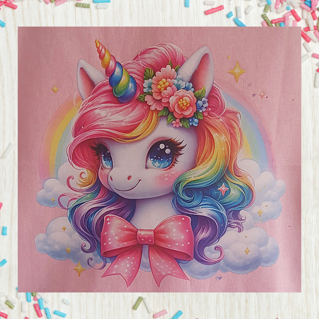 Rainbow Unicorn Pink Tote Bag