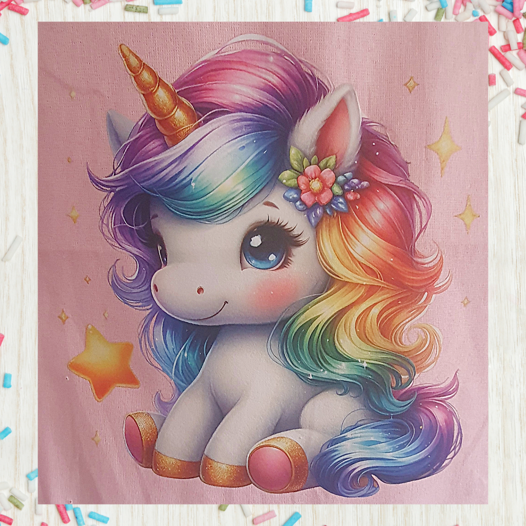 Rainbow Unicorn Pink Tote Bag