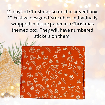 Twelve Days Of Christmas Advent Scrunchie Mystery Box Pre Order