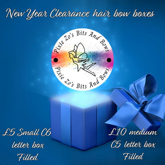 New year clearance mystery hair bow boxes