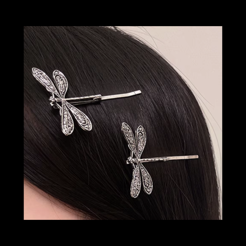 Dragonfly vintage hair pins