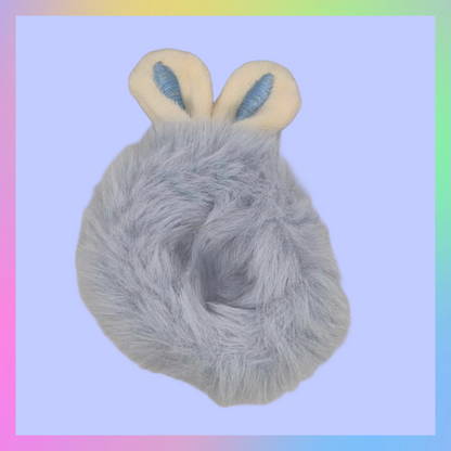 Pack of four fluffy Easter bunny rabbit ear scrunchie bobbles