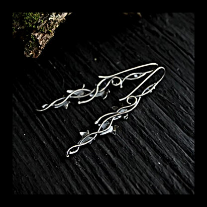 Vintage ivy earrings