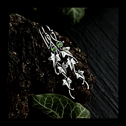 Vintage ivy earrings