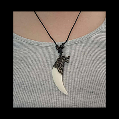 Wolf Tooth Pendant Necklace