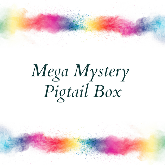 Mega Mystery Pigtail Box - Hair Accessories - Scrunchies Bobbles Clips Bows