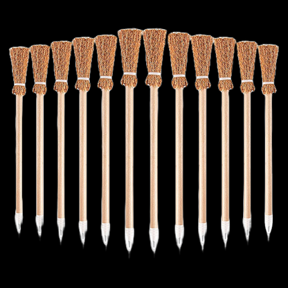 Witch Broom Shaped Wooden Pencils