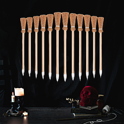 Witch Broom Shaped Wooden Pencils