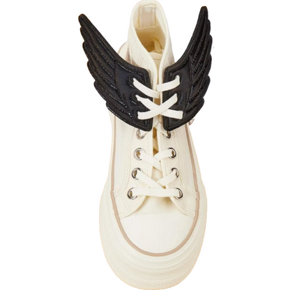 Embroidered Pair Of Angel Wing Shoe Trainer Boot  Skate Charms Accessory