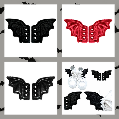 Pair Of Dragon Bat Vampire Wing Shoe Trainer Boot Skate Charms Accessory