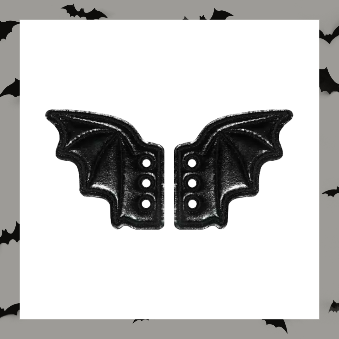Pair Of Dragon Bat Vampire Wing Shoe Trainer Boot Skate Charms Accessory