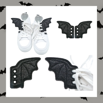 Pair Of Dragon Bat Vampire Wing Shoe Trainer Boot Skate Charms Accessory
