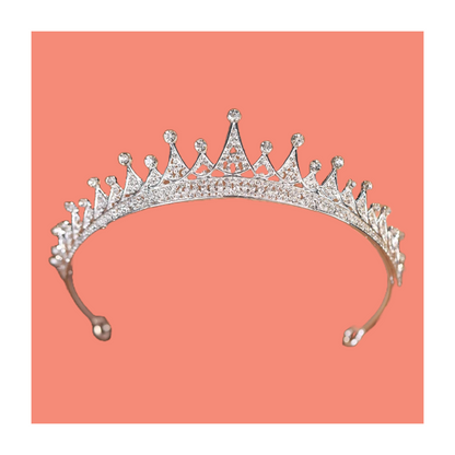 Crystal tiara crown headband hair piece for wedding prom and other occasions