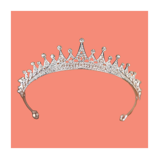 Crystal tiara crown headband hair piece for wedding prom and other occasions