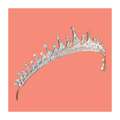 Crystal tiara crown headband hair piece for wedding prom and other occasions
