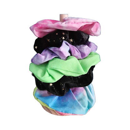 Hair scrunchie bobble hair band holder - wooden storage stand - small stand