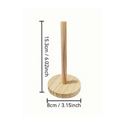 Hair scrunchie bobble hair band holder - wooden storage stand - small stand