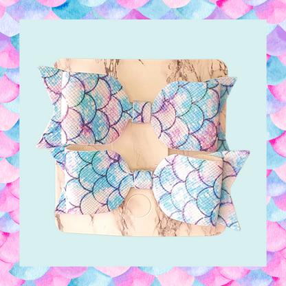 Mermaid scale hair bows hair clips