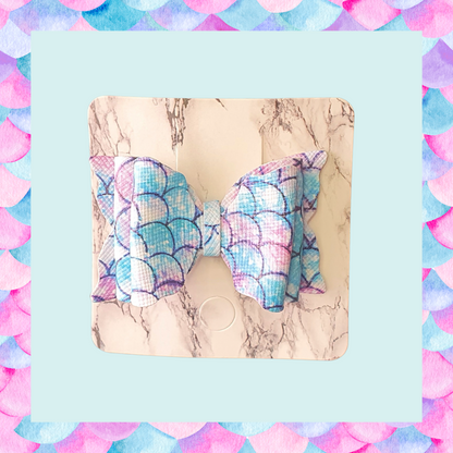 Mermaid scale hair bows hair clips