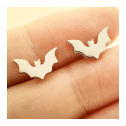 Vampire Bat Earring Studs