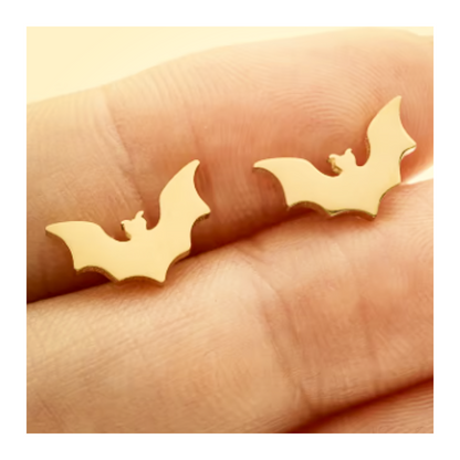 Vampire Bat Earring Studs