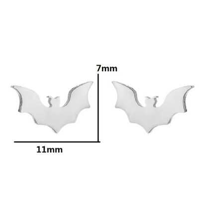 Vampire Bat Earring Studs