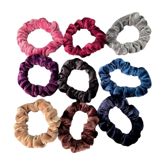 Set of 9 mini scrunchie bobbles