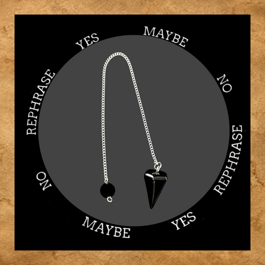 Black Agate Natural Gemstone Pendulum For Dowsing Divination Balance And Healing