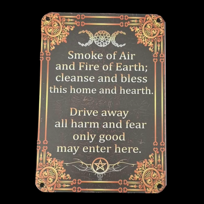 Magic Witchcraft Witches Blessing Aluminium Metal Plaque Sign