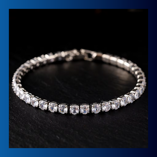 Crystal zircon encrusted bracelet