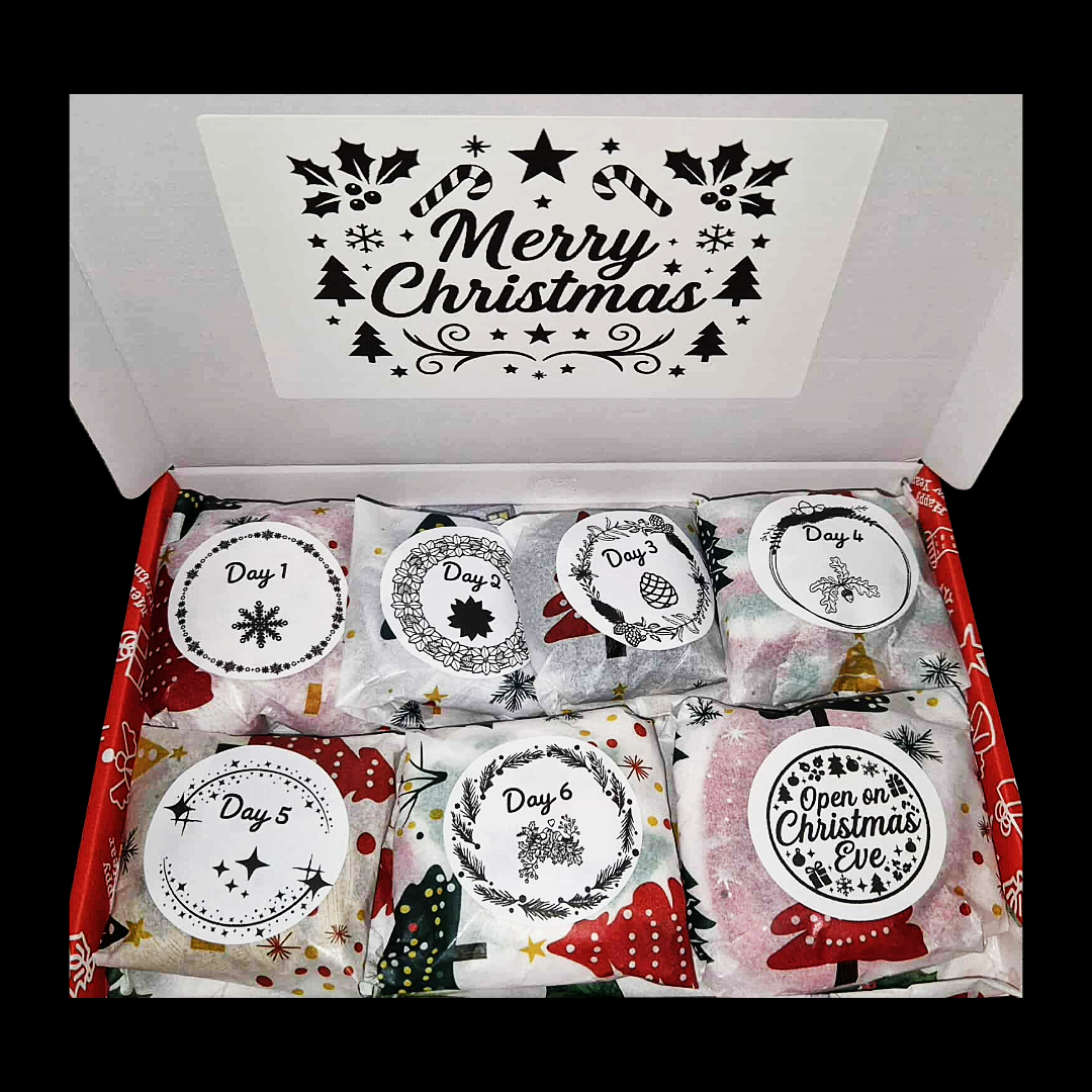 Six Days Of Christmas Advent Scrunchie Mystery Box Pre Order