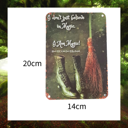 I Am Magical Witchcraft Witches Empath Aluminium Metal Plaque Sign