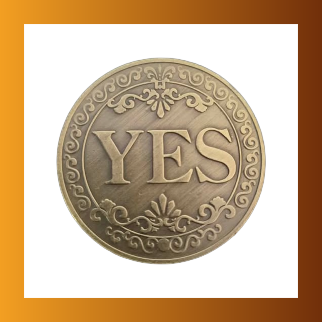 1PC Decorative Double Sided Yes or No Coin