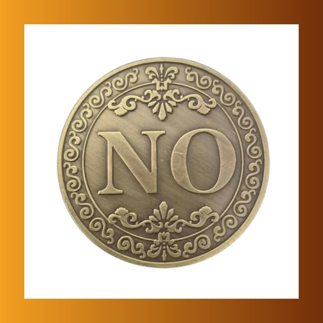 1PC Decorative Double Sided Yes or No Coin