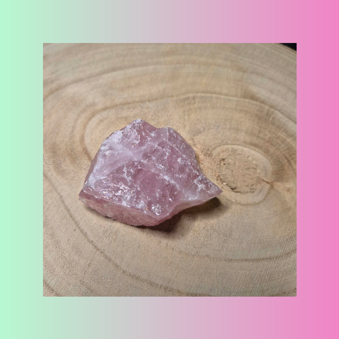 Raw Rose Quartz Crystal Gemstone Chunk 100g