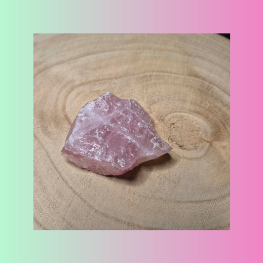 Raw Rose Quartz Crystal Gemstone Chunk 100g