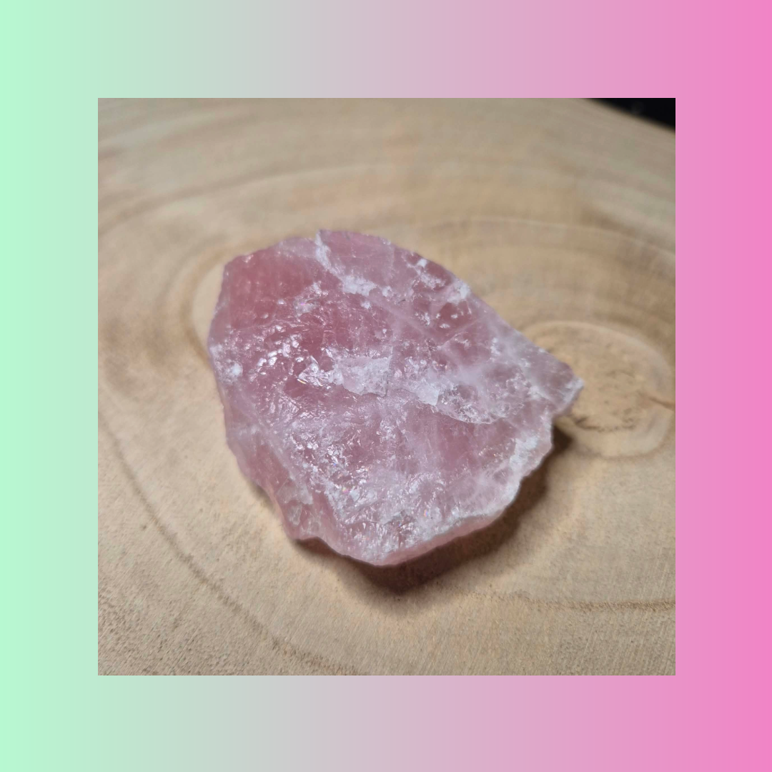 Raw Rose Quartz Crystal Gemstone Chunk 100g