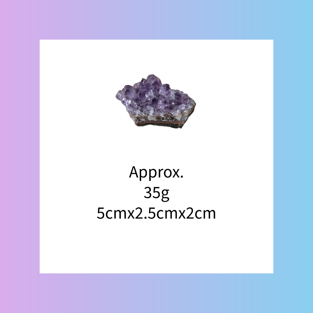 Amethyst Cluster Gemstone Crystal 35g