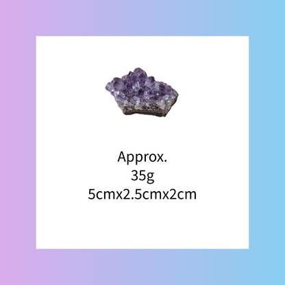 Amethyst Cluster Gemstone Crystal 35g