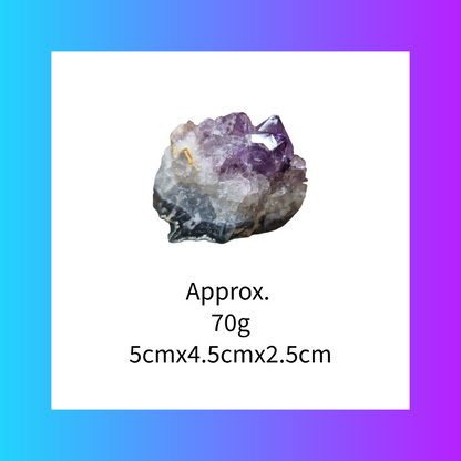 Amethyst Cluster Gemstone Crystal 70g