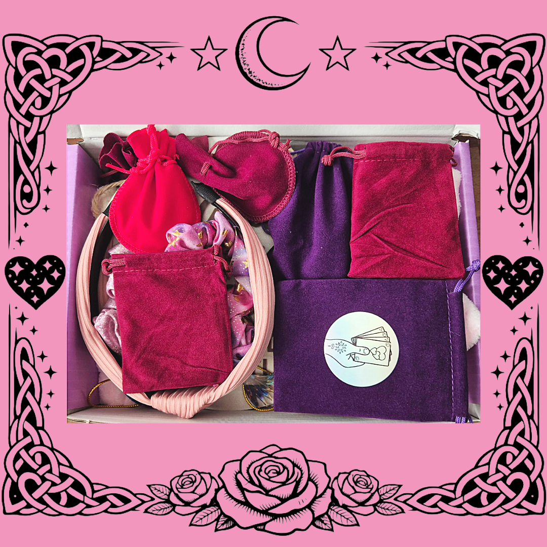 Luxury Love & Light Gift Box - Crystals, Satin Self‑Care, Ornaments & Wellbeing Healing Treasures