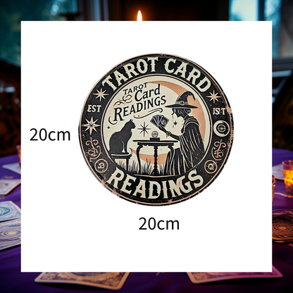 Tarot Card Readings Home Garden Celestial Aluminium Metal Plaque Sign