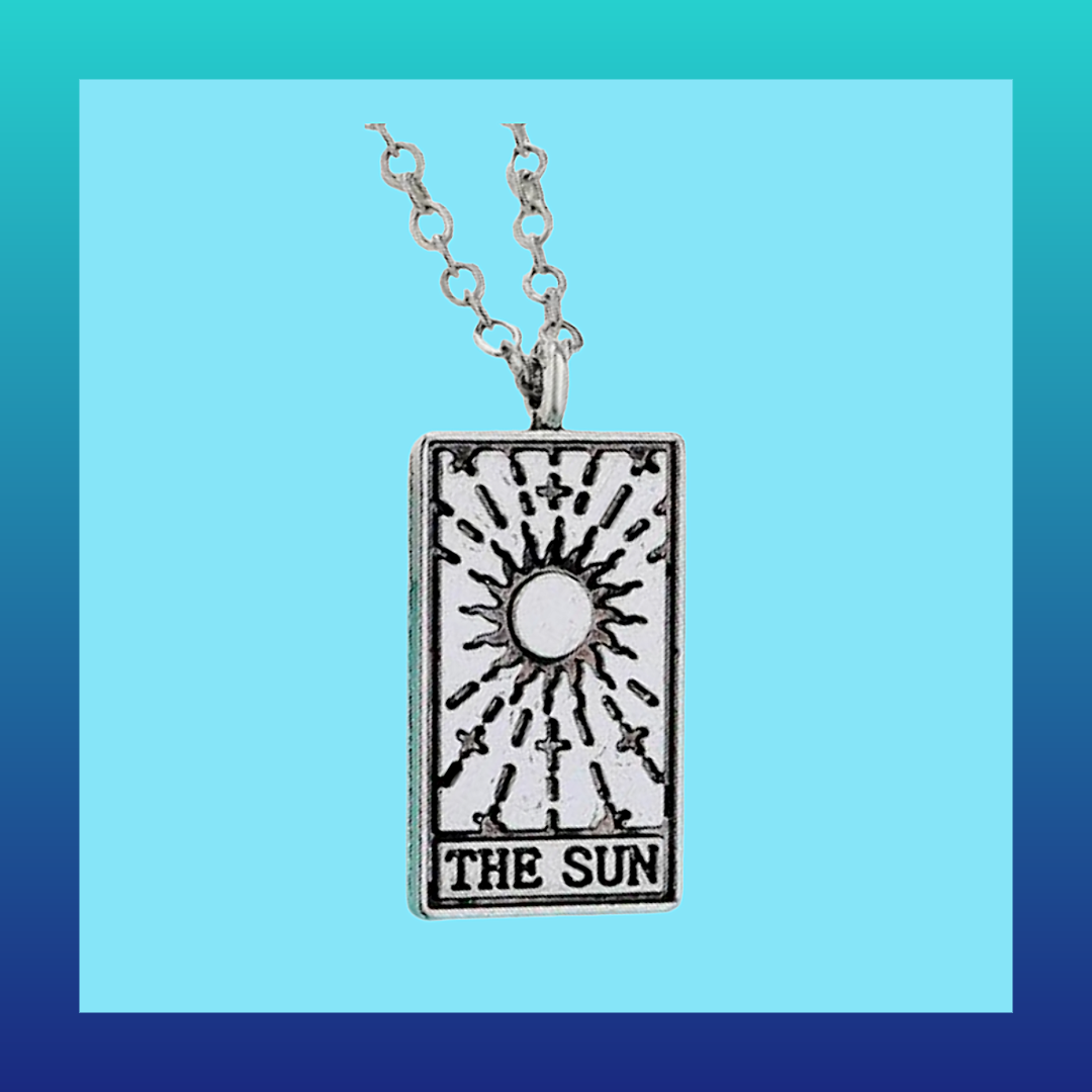 Tarot card style necklaces - the sun, the moon and the star