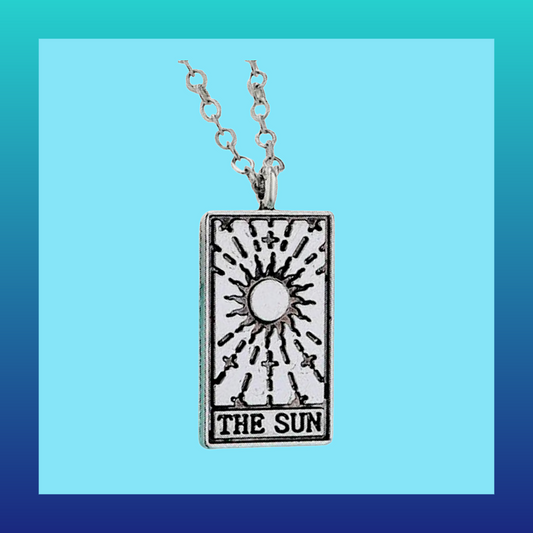 Tarot card style necklaces - the sun, the moon and the star