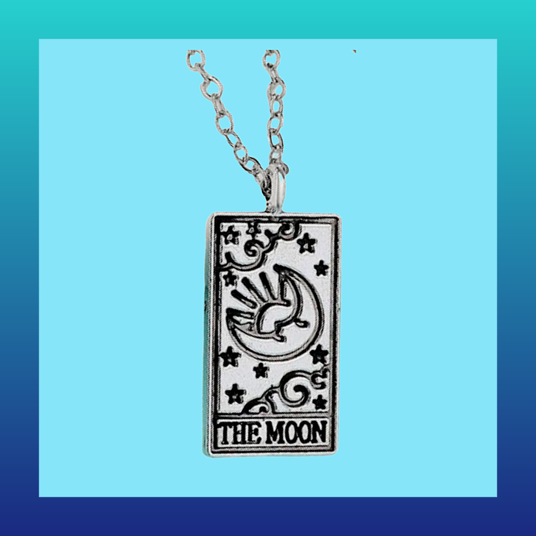 Tarot card style necklaces - the sun, the moon and the star
