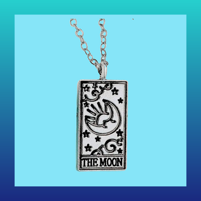 Tarot card style necklaces - the sun, the moon and the star